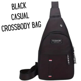 Unisex Casual & Sporty Crossbody Bag Wear Across Chest or Back Shoulder Travel Bag