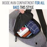 Unisex Casual & Sporty Crossbody Bag Wear Across Chest or Back Shoulder Travel Bag