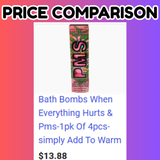 Onyx Bathhouse PMS Aid 4pk When Everything Hurts Bath Bombs Eucalyptus