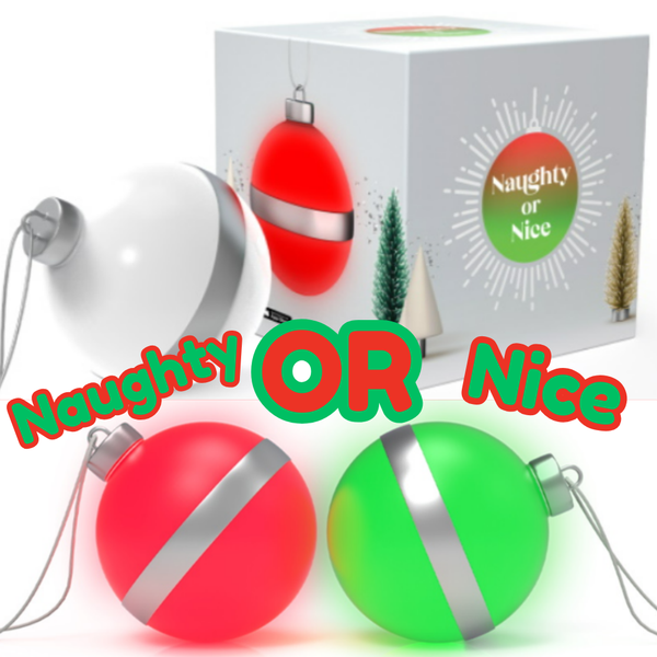Wi-Fi App Controlled "Naughty or Nice" Ornaments Turns Green When Good & Red When Bad!