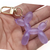 FAMOUS BALLOON DOG ART SCULPTURE GLOW IN THE DARK KEYCHAINS