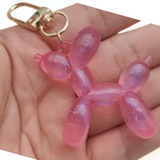 FAMOUS BALLOON DOG ART SCULPTURE GLOW IN THE DARK KEYCHAINS