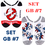 Officially Licensed GHOSTBUSTER Movie No Show Unisex Socks - Sets of 2 ( GB 7 )