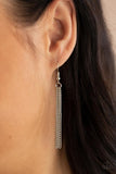 " Save Your Tiers " Silver Metal Multi Chain & Multi Tier Link Necklace