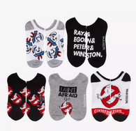 Officially Licensed GHOSTBUSTER Movie No Show Unisex Socks 5 Styles to Choose from