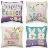 18X18 2 EASTER SEASON Throw Pillow Covers (*No Inserts) Canvas Feel "BUNNY SETS 4A or 4B"