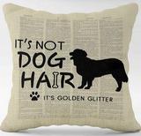 Golden Retriever "Its Glitter" Throw Pillow Cover (*No Insert) Polyester (Heavy Soft feel) 18X18