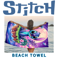STITCH TAKEOVER! BEACH TOWEL HAWAIIAN DESIGN 60in x 40in THIN ( Item ST13 )
