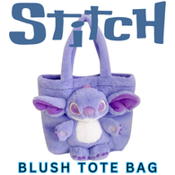 STITCH TAKEOVER! PURPLE SOFT FLUFFY PLUS TOTE BAG ( Item ST03 )