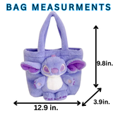 STITCH TAKEOVER! PURPLE SOFT FLUFFY PLUS TOTE BAG ( Item ST03 )