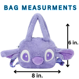 STITCH TAKEOVER!  SOFT/FLUFFY PURPLE STITCH FACE CROSSBODY BAG ( Item ST04 )