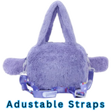 STITCH TAKEOVER!  SOFT/FLUFFY PURPLE STITCH FACE CROSSBODY BAG ( Item ST04 )