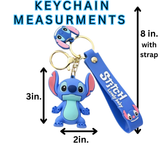 STITCH TAKEOVER! PVC STITCH with SILICONE Charm & Strap w/Saying ( Item ST19 )