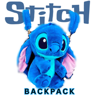 STITCH TAKEOVER! LIGHT BLUE PLUSH BACKPACK ( Item ST02 )