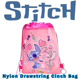 STITCH TAKEOVER! STITCH & ANGEL Drawstring/Backpack BAG light/small ( Item ST16 )