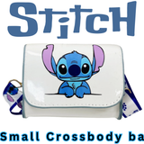 STITCH TAKEOVER! BLUE & WHITE HIGH GLOSS SMALL CROSSBODY BAG ( Item ST12 )