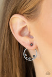 "Top-Notch Twinkle" Silver Metal Smoky Gray Rhinestone Ear Jacket Earrings