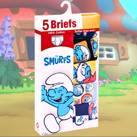 The SMURF’S Boys Themed Brief from our YouTube Show Size Boys 6
