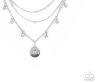 "Ode To Mom" Silver Metal Necklace Set