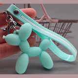 FAMOUS BALLOON DOG ART SCULPTURE KEYCHAINS WITH STRAP