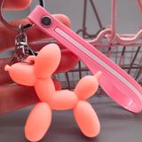 FAMOUS BALLOON DOG ART SCULPTURE KEYCHAINS WITH STRAP