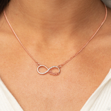 "Forever Your Mom" Copper Chain & "MOTHER" Eternity Symbol Necklace Set