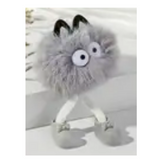 FREAKING ADORABLE POM POM WITH EYES & LEGS CHARACTER KEYCHAINS