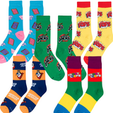 APPLE JACKS Cereal Officially Licensed Crew Length Unisex Pair of Socks 9-10