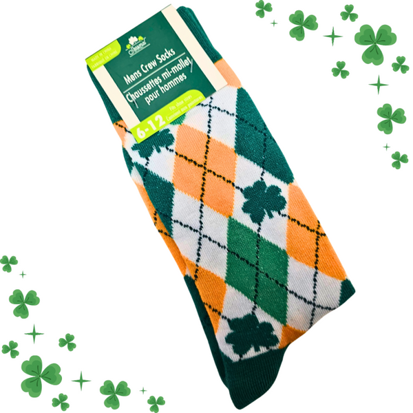 Argyle and Shamrocks St. Patrick's Day Themed Socks from our YouTube Show