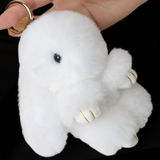 FLUFFY & UNBELIEVABLY SOFT LONG EARED BUNNY RABBIT KEYCHAINS