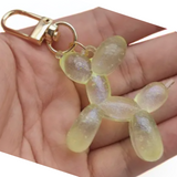 FAMOUS BALLOON DOG ART SCULPTURE GLOW IN THE DARK KEYCHAINS