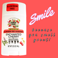 Power Stick ENCHANTED CHERRY Aluminum Free Solid Deodorant *Limited Edition - VIRAL ITEM!