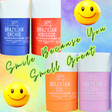 Brazilian Hibiscus, Brazilian Sol, Brazilian Flora & Brazilian Orchid Deodorants Stick Set of 4