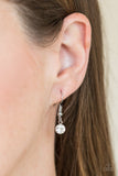 " Serene Spring Showers " Silver Metal Dainty Pink Floral Necklace Set