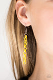 "Turn Up the Volume" Half Silver Metal & Half Yellow Metal Necklace Set