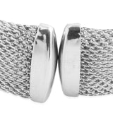 Stainless Steel Mesh Cuff Bracelet (7.00 inches)