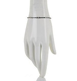 Rhodium Over Sterling Silver 1ct. Champagne Diamond Fancy Bracelet (7 in)