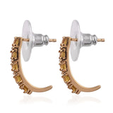 14K Yellow Gold over Sterling Silver Marialite J-Hoop Earrings