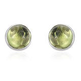 Set of 3 Sterling Silver Amethyst, Sky Blue Topaz & Peridot Stud Earrings