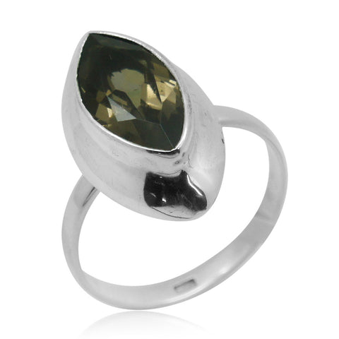 Sterling Silver Brazilian Smoky Quartz Ring