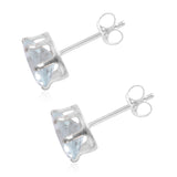 Set of 2 Sterling Silver PERIDOT & Sky BLUE TOPAZ Earrings