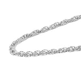 Stainless Steel Diamond Cut Multi Link Necklace(20") and Bracelet(7.5-9") Set Unisex