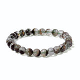 Stretchable Phantom Quartz Bead Bracelet 78.00 cts