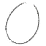 Natural Stainless Steel Fancy Link Necklace and Bracelet Set Unisex