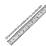 2.00 cts. Platinum/Sterling Silver Criss Cross Baguette White Diamond Bracelet (7.50 in)