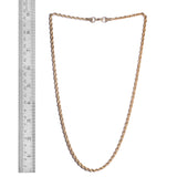 ION Yellow Gold Stainless Steel Enlarged CURB & ROPE Chain SET (24 in) Unisex