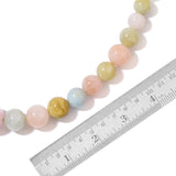 African Morganite & Brazilian Aquamarine Graduated Bead 18" Necklace 239.00 cts.