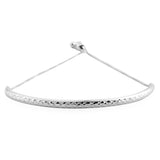 Sterling Silver Diamond Cut Adjustable Bolo Bracelet