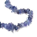 130 cts Natural TANZANITE Chip Endless Eternity Necklace 36 inches