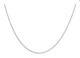 Sterling Silver Adjustable Bolo Rope Chain Adjusts from 1" to 24 inches